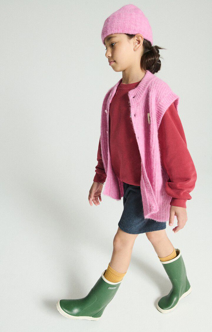 American Vintage - Strickweste East in Bubble Pink