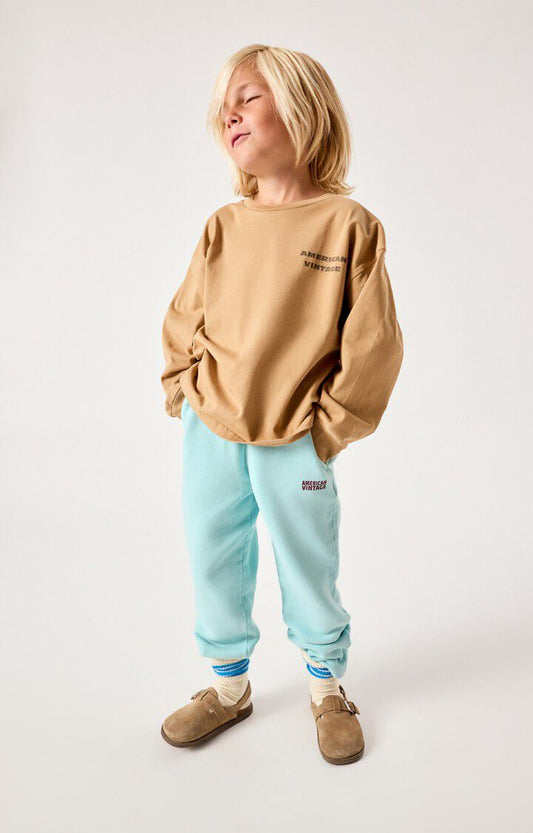 American Vintage - Longsleeve für Kids Fizvalley in Peanut Butter Beige