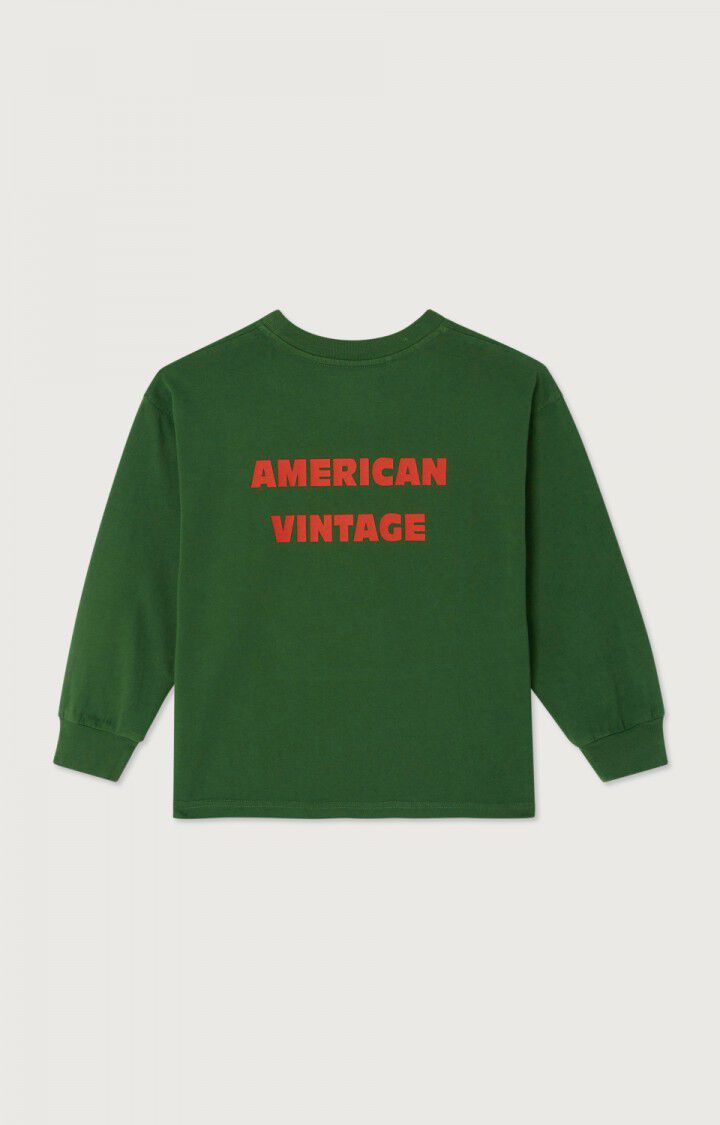 American Vintage - Longsleeve für Kids Fizvalley in Vintage Grün