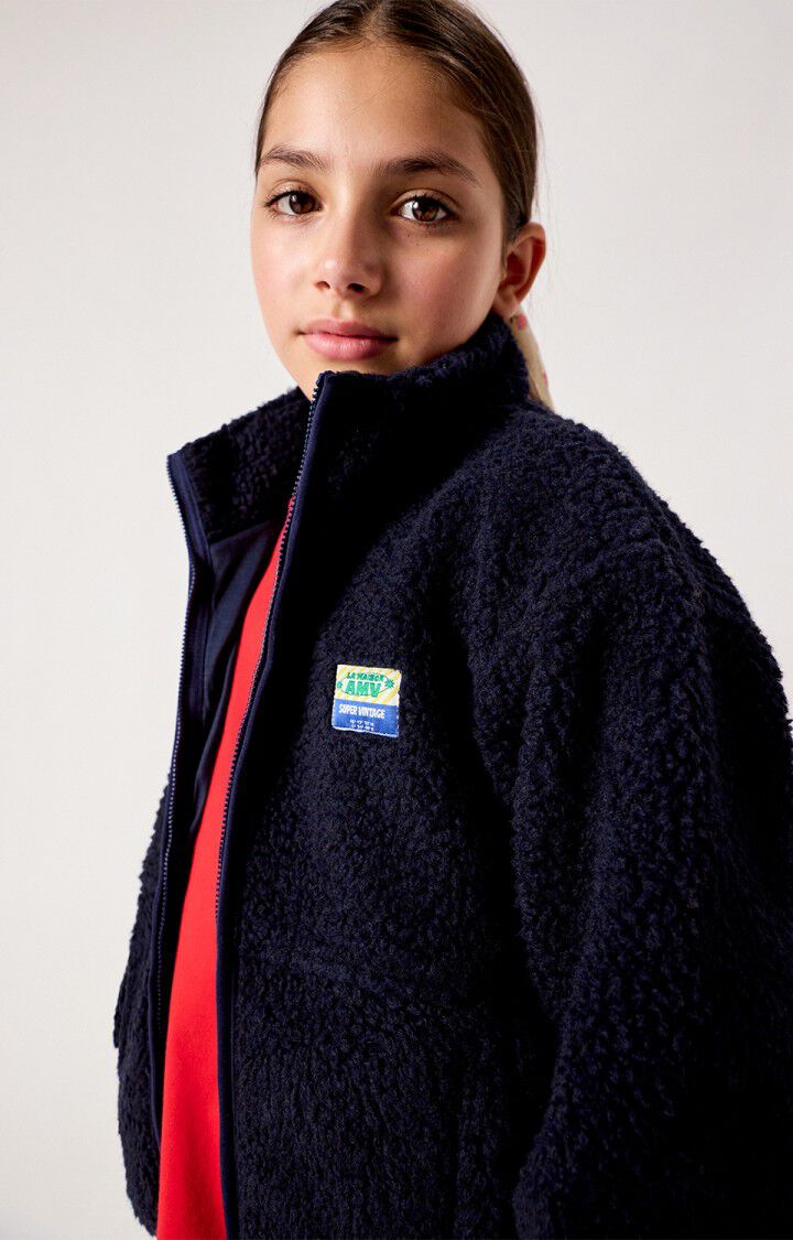 American Vintage - Teddyjacke Hoktown in Navy Blue