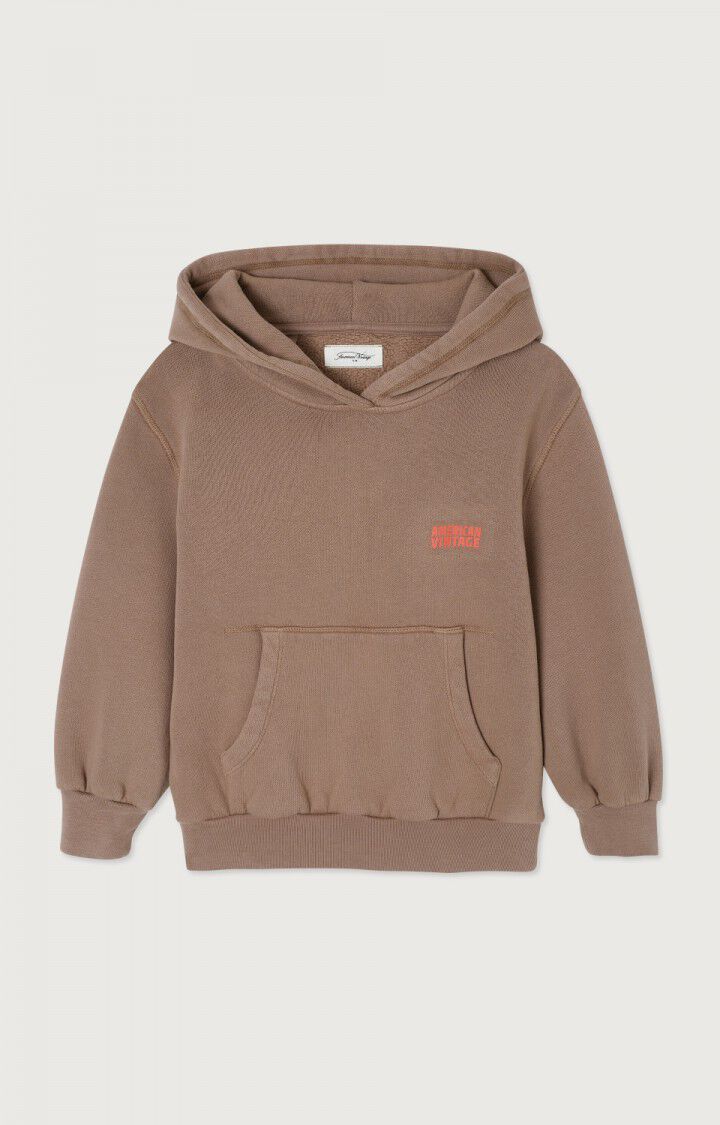 American Vintage - Kinder Hoodie in Teddy Bear Braun Modell Izubird