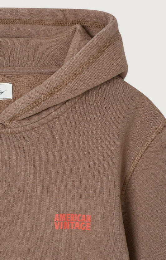 American Vintage - Kinder Hoodie in Teddy Bear Braun Modell Izubird