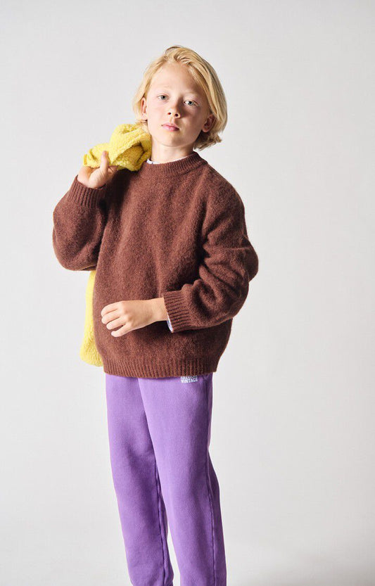 American Vintage - Strickpullover Vitow in braun