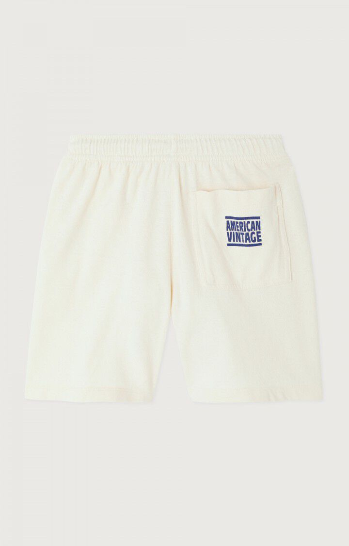 American Vintage - Shorts in Creme weiss aus Biobaumwolle mit Druck YKOBOW