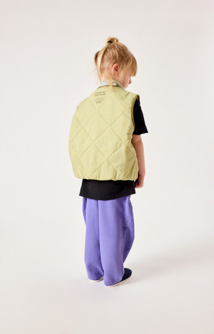 American Vintage - Kinder Puffy Weste Yupibam in Farbe Reptilgün