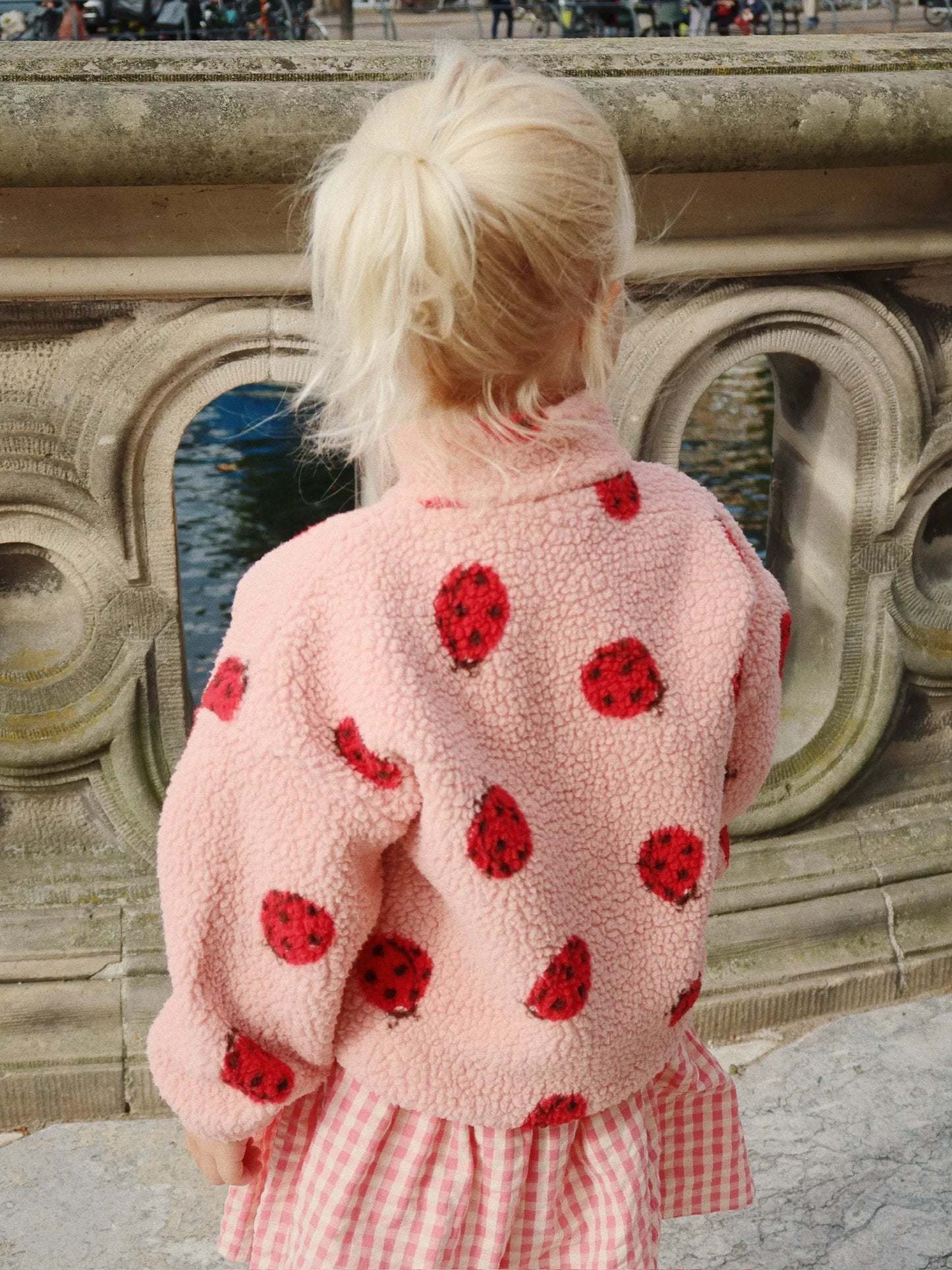 Konges Sløjd - Jody Teddyjacke rosa mit Marinenkäfer NEW IN