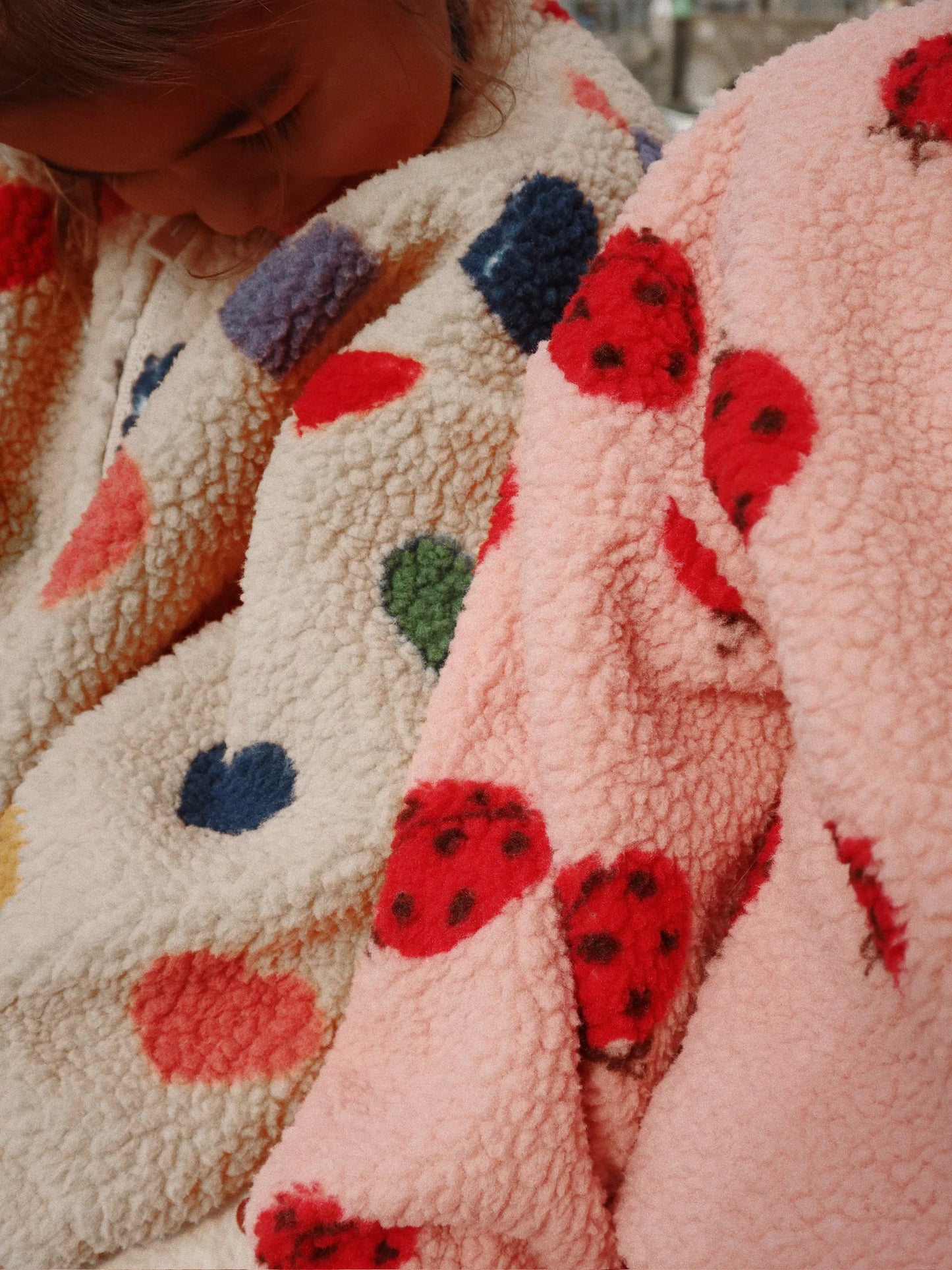 Konges Sløjd - Jody Teddyjacke rosa mit Marinenkäfer NEW IN