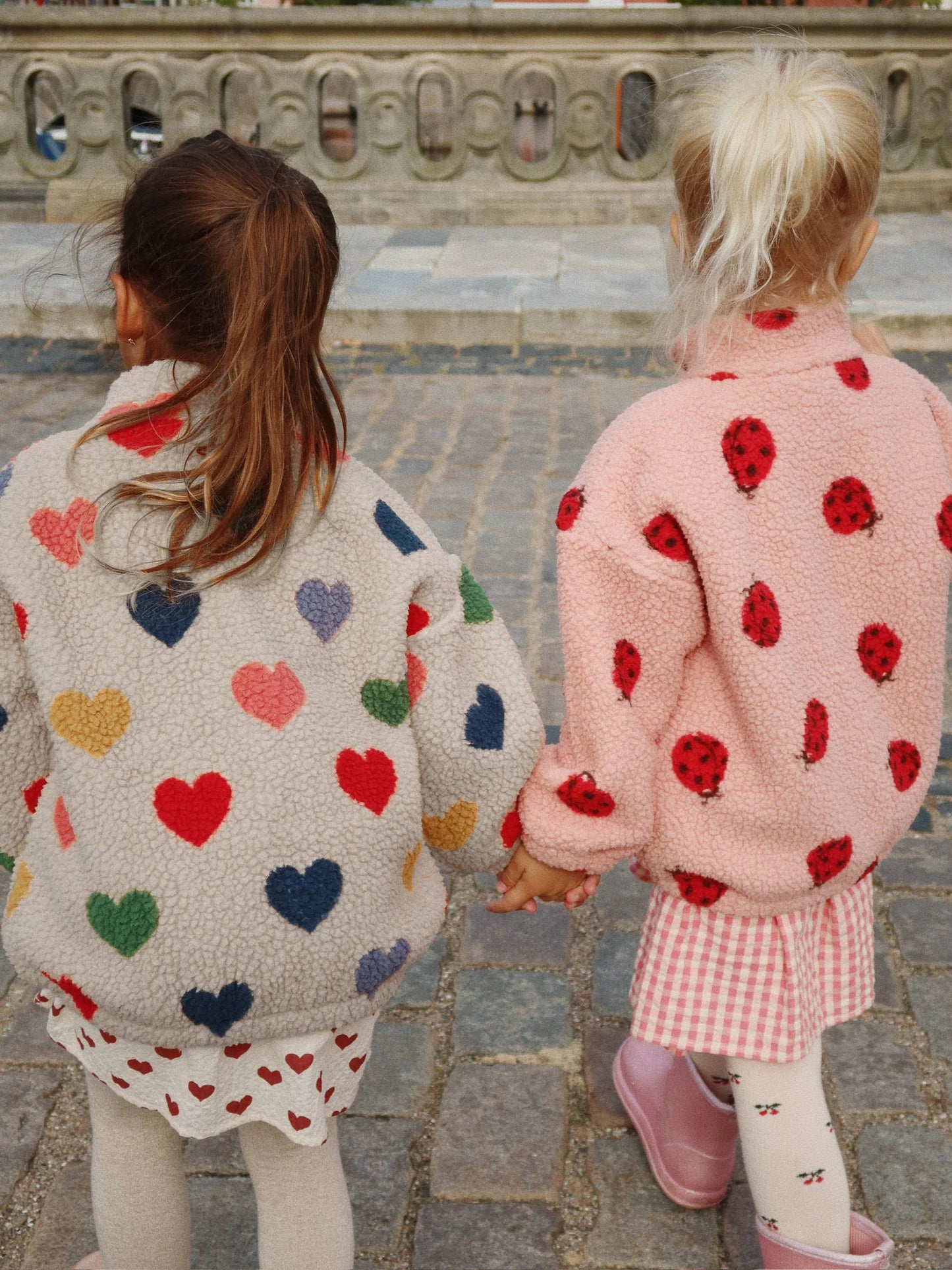 Konges Sløjd - Jody Teddyjacke rosa mit Marinenkäfer NEW IN