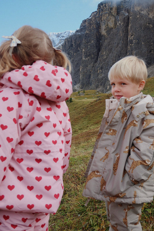 Konges Sløjd - Mismou Winterjacke in Beige mir Tigern