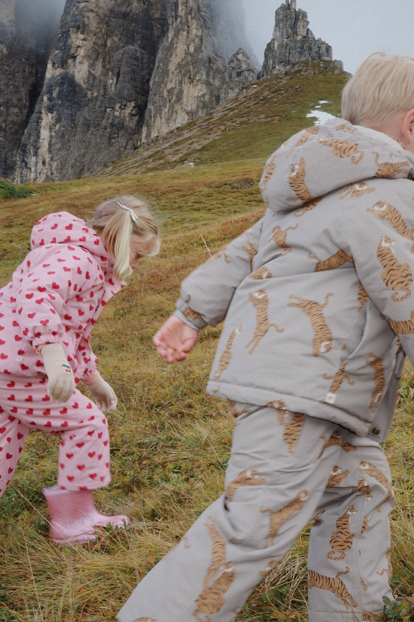 Konges Sløjd - Mismou Winterjacke in Beige mir Tigern