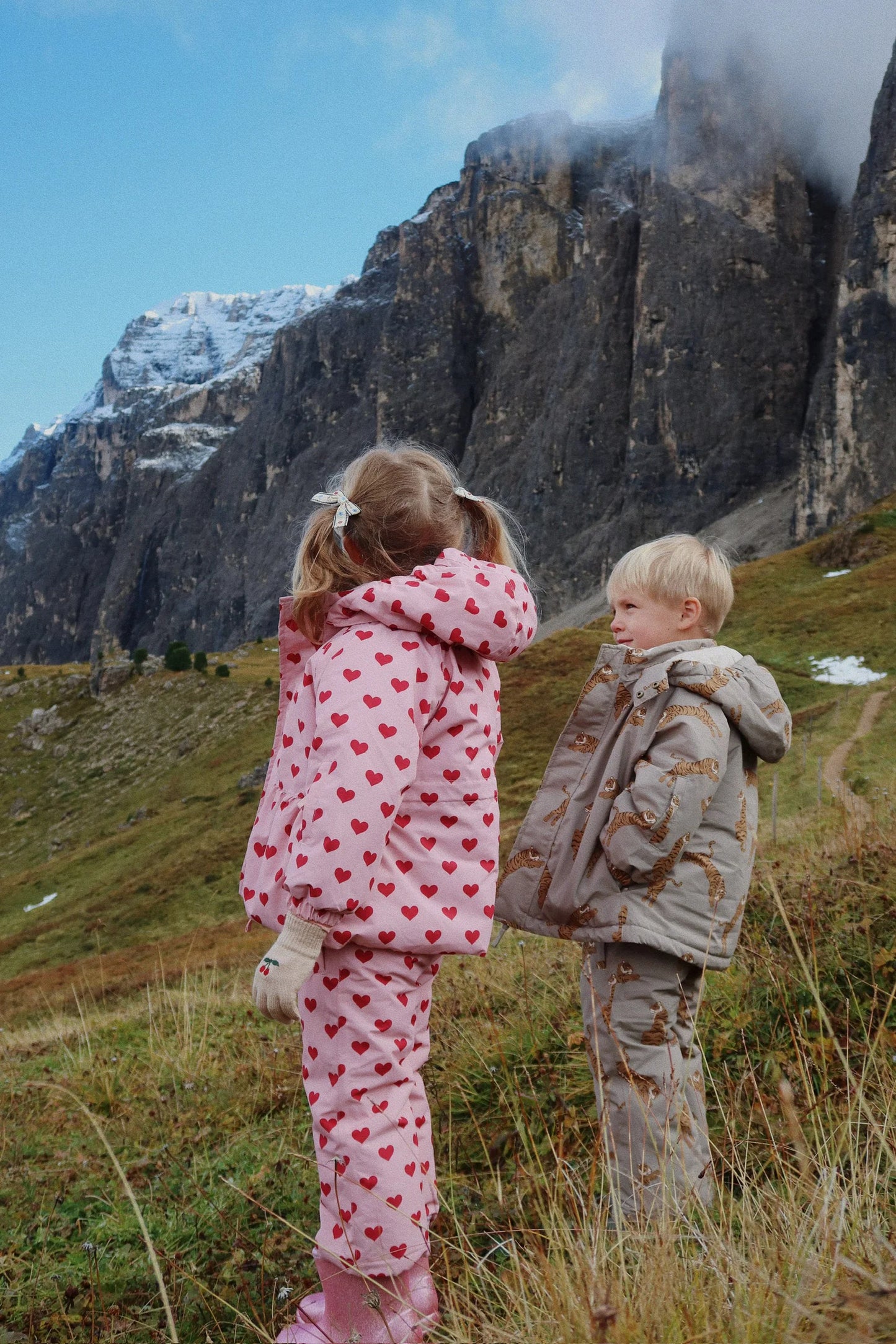 Konges Sløjd - Mismou Winterjacke in Beige mir Tigern
