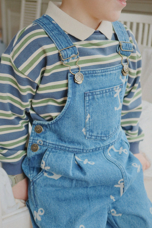 Konges Sløjd - Spotty Polo gestreift mit Zitrone