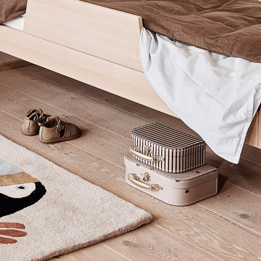 OYOY - Kofferset Koffer in Braun gestreift / Toukan