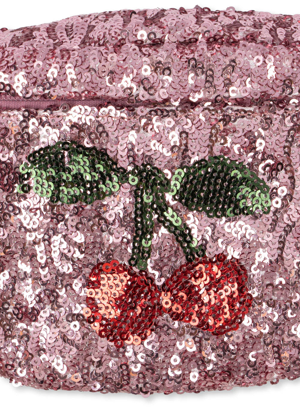 Konges Sløjd - Gürteltasche Mellow Rose Glitzer mit Kirsche