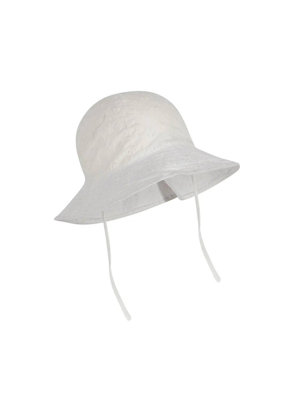 Konges Sløjd - Sonnenhut Lacey in creme weiss mit Bänder