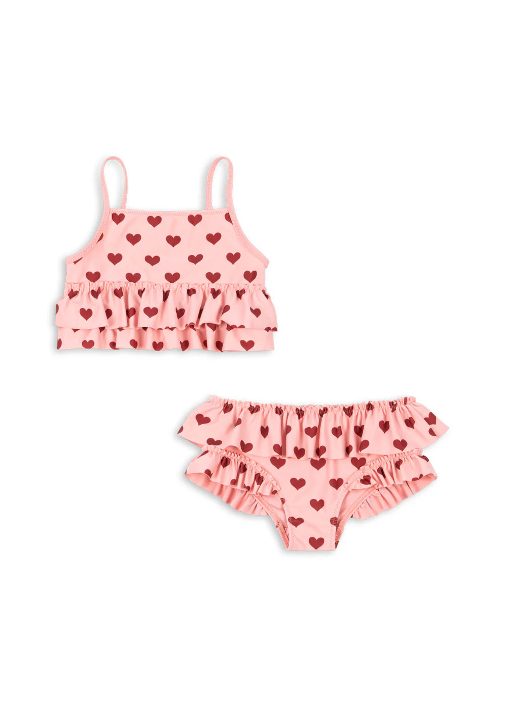 Konges Sløjd - Manuka Frill Bikini mit Herzen und Rüschen