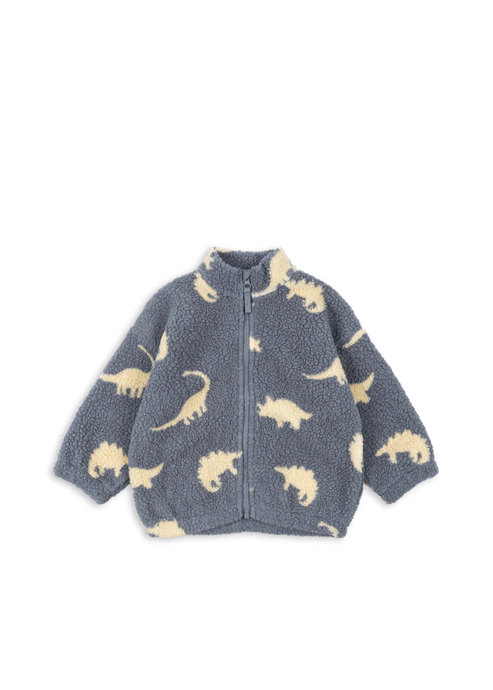 Konges Sløjd - Jody Teddyjacke hellblau mit Dino Modell Dino Mist