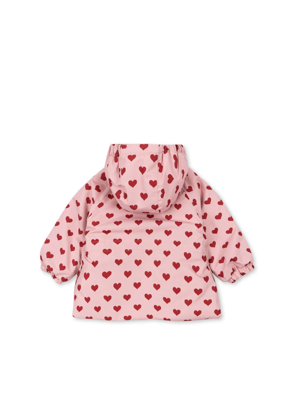 Konges Sløjd - Mismou Winterjacke in Rosa mit roten Herzen