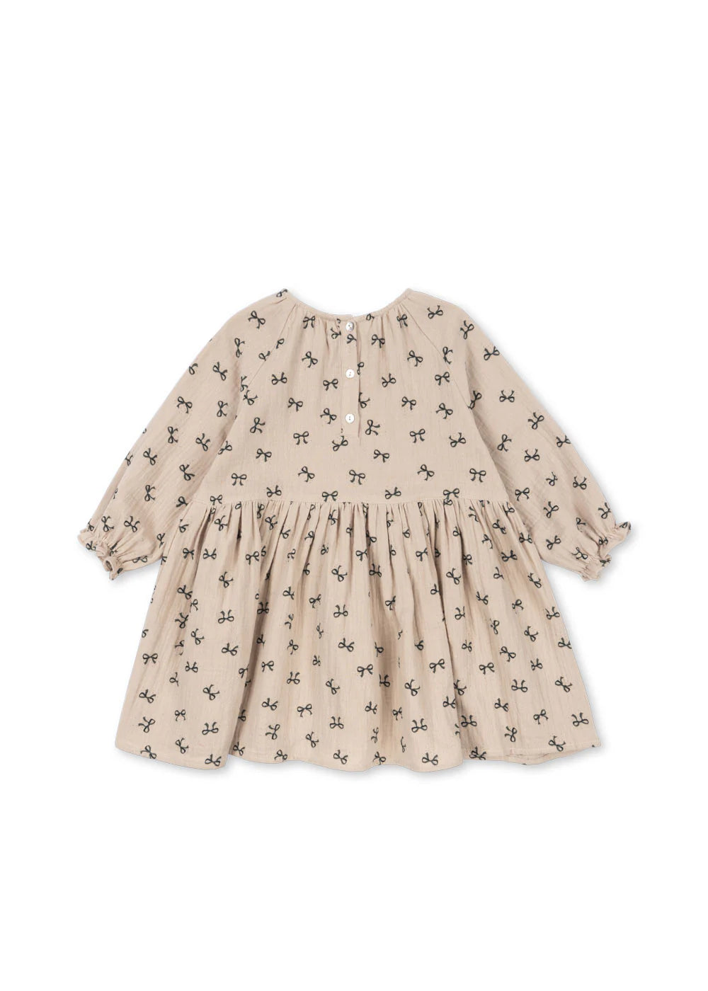 Konges Sløjd- Coco Kleid aus 100 % Biobaumwolle Bow Magnet