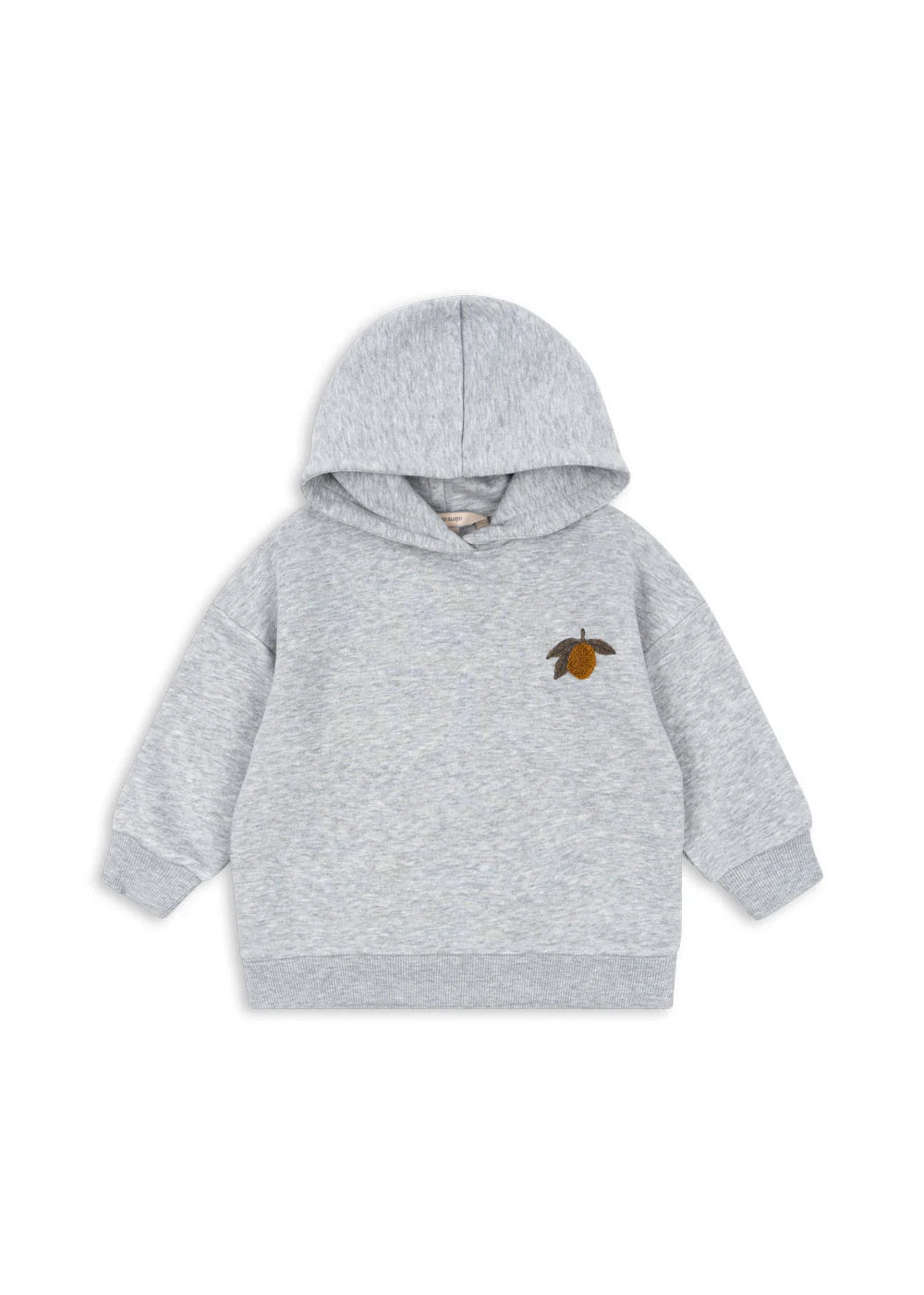 Konges Sløjd - Lou Sweater Hoodie in Grey mit Frottee