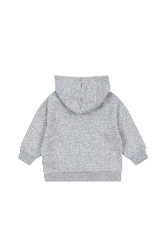 Konges Sløjd - Lou Sweater Hoodie in Grey mit Frottee
