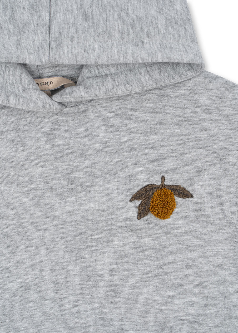 Konges Sløjd - Lou Sweater Hoodie in Grey mit Frottee