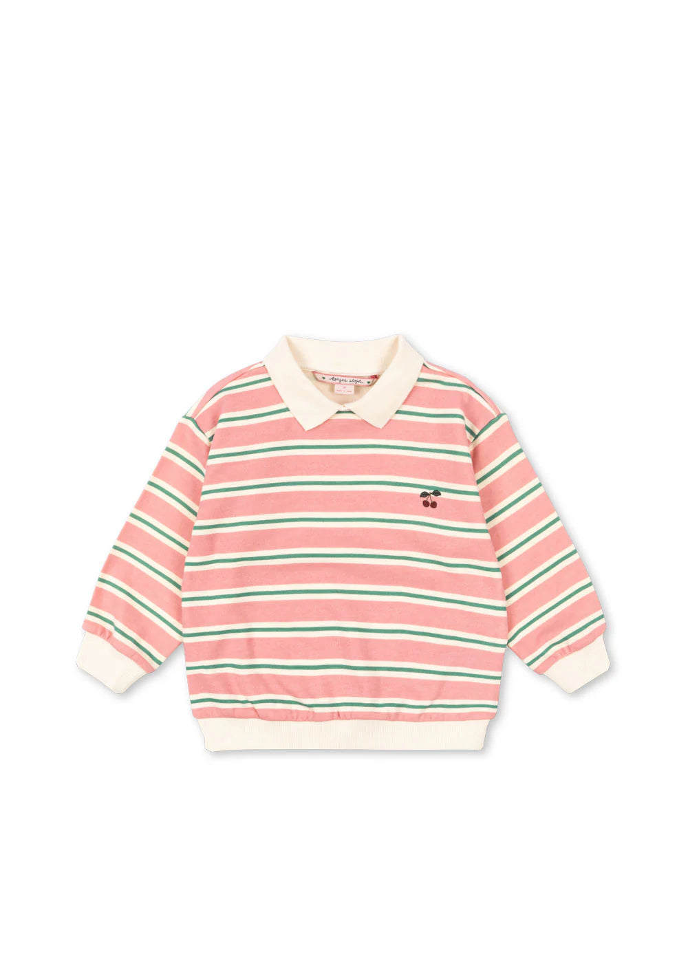 Konges Sløjd - Spotty Polo gestreift mit Kirsche