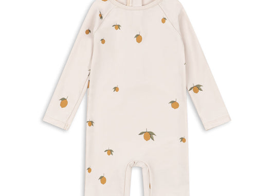 Konges Sløjd - Aster Badeoverall mit Zitrone UPF 50 +