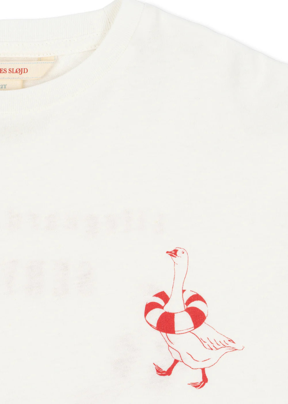 Konges Slojd - ERA MINI&ME Kinder & Mum Shirt in weiss mit roten Print