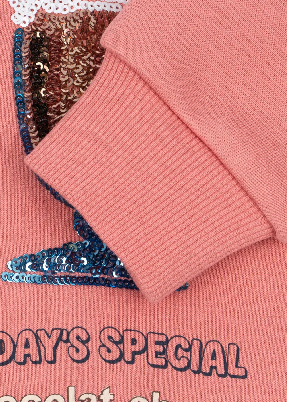 Konges Slojd - Lou Sequin Kinder Sweatshirt in Pink mit Pailetten