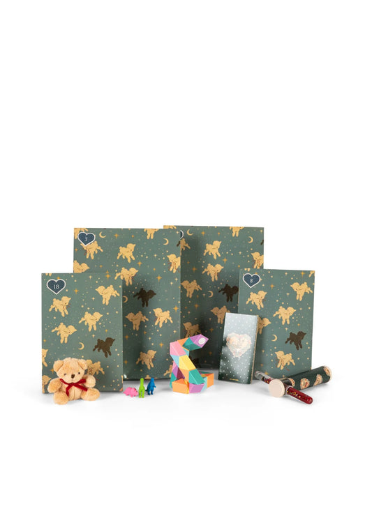 Konges Slojd - Adventskalender mit 24 Geschenken für Jungs in grün