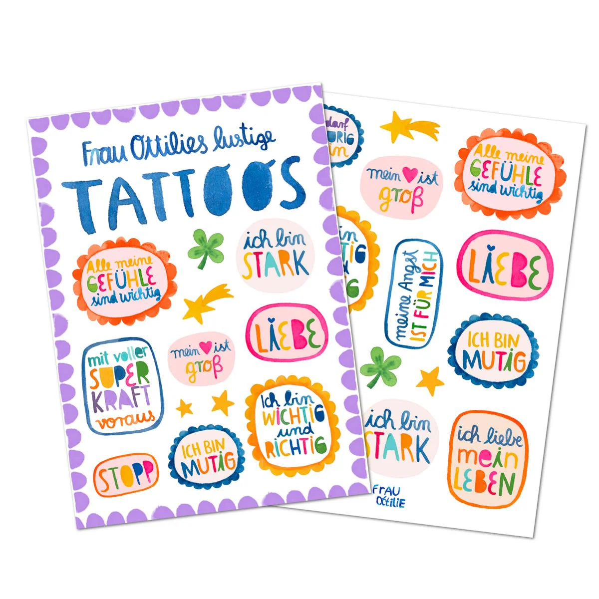 Frau Ottilie - lustige Kinder Affirmation Tattoos