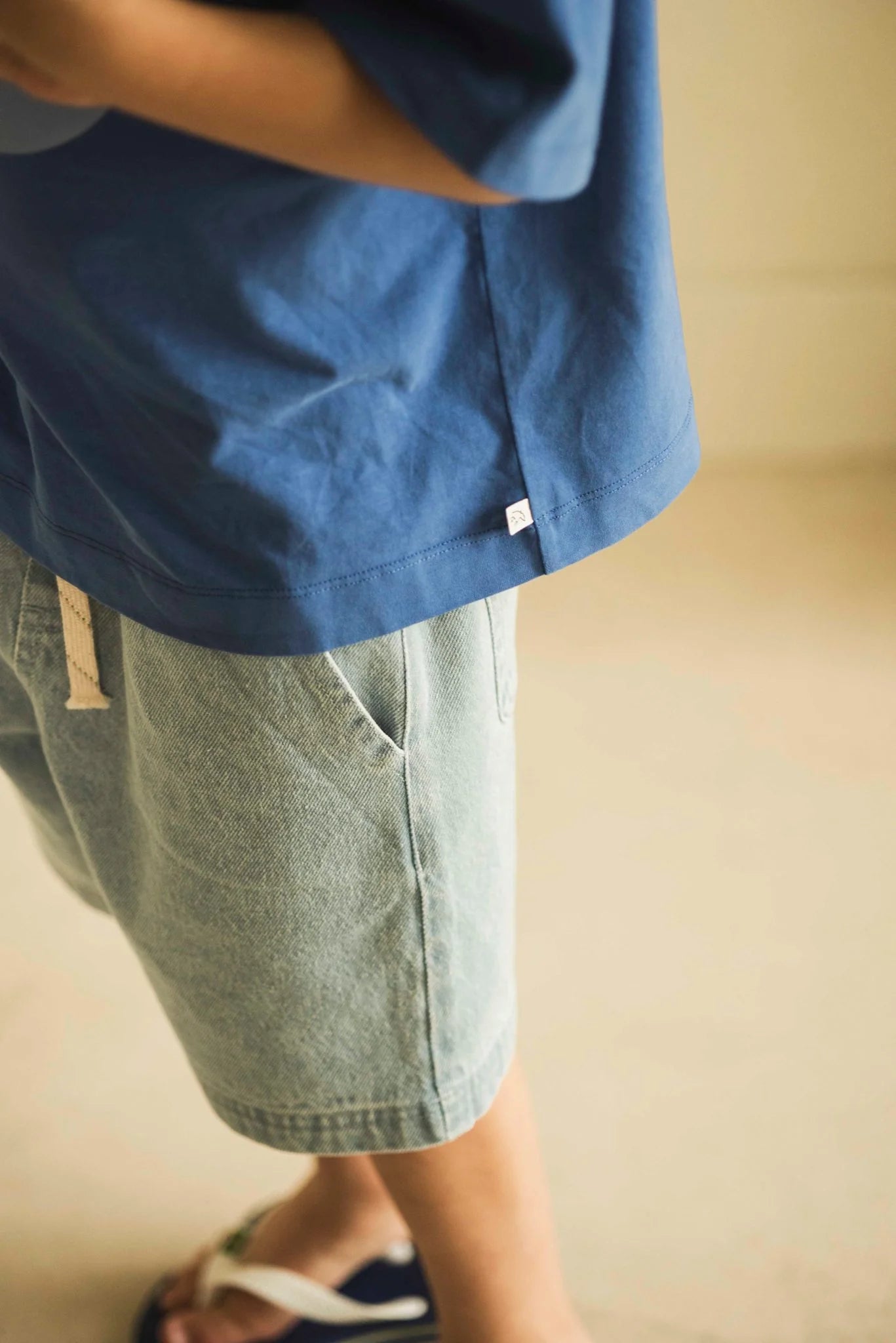Jenest - Jeansshorts in light Denim aus 100 % Biobaumwolle