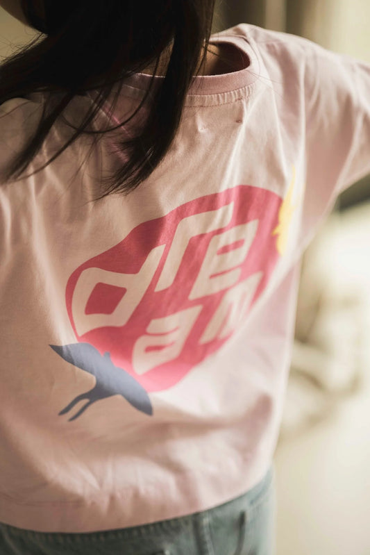 Jenest - Livia Shirt in Rosa mit Wasserprint aus 100 % Biobaumwolle