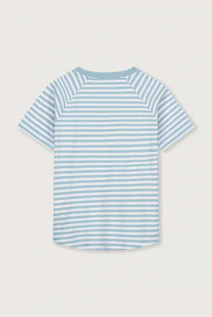 Gray Label - Shirt gestreift aus Biobaumwolle in Sky gestreift