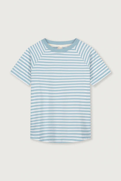 Gray Label - Shirt gestreift aus Biobaumwolle in Sky gestreift