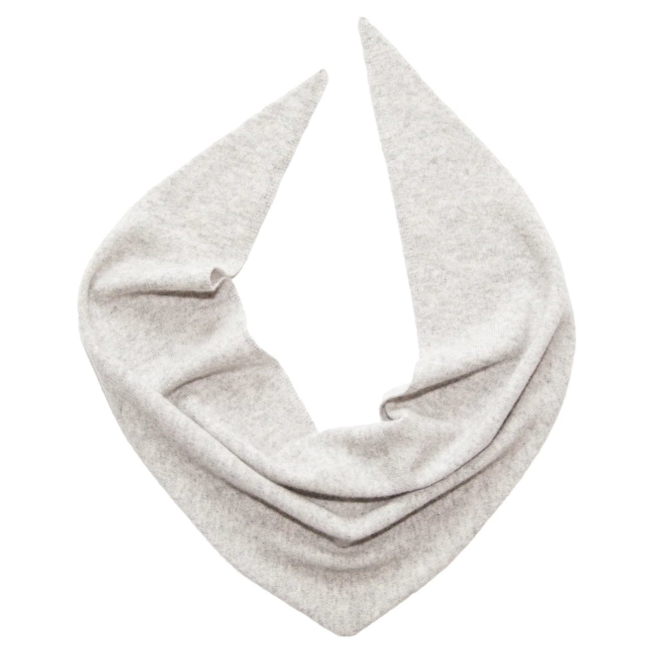 Papalobster Dreieckstuch aus 100 % Kaschmir Style Kim in Grey Melange