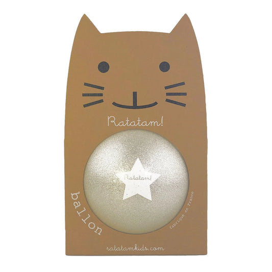 Ratatam - Ball in Silber 22cm Glitzer NEU