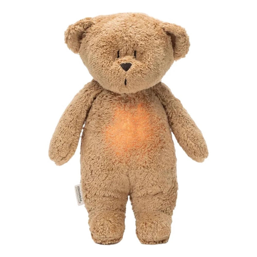 Moonie 2.0 Organic Nachtlicht Einschlafhilfe & Kuscheltier in Cappuccino