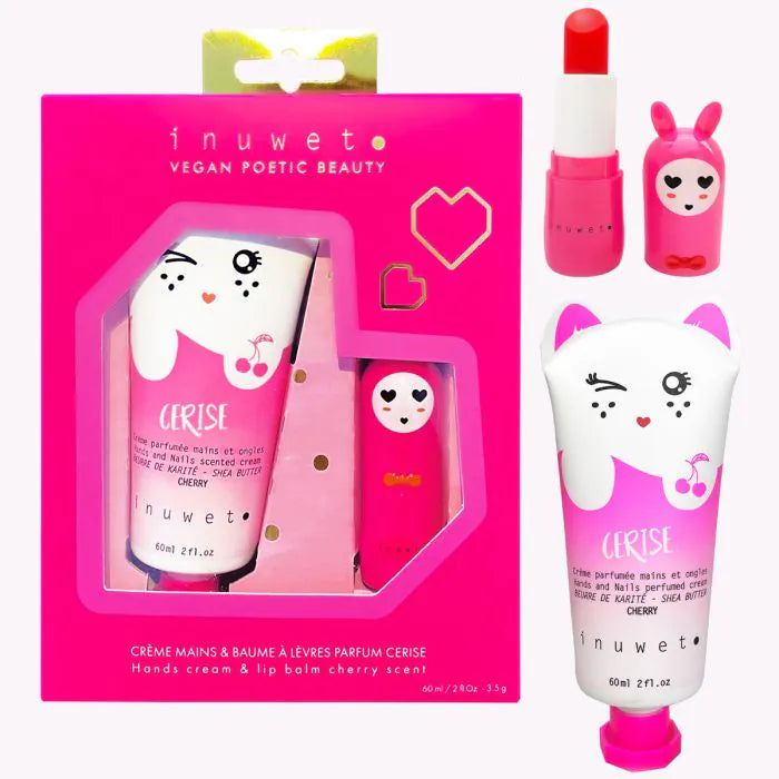 Inuwet - Weihnachtsset mit Lippbalsam & Handcreme Kirsche