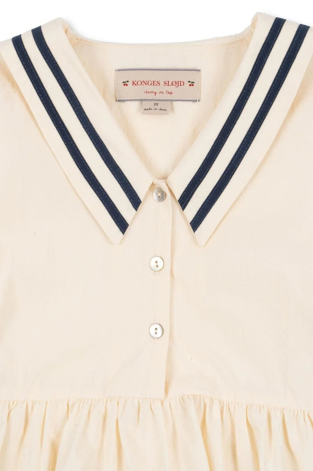 Konges Sløjd - Allie Sailor Kleid in weiss Matrosenkleid aus Biobaumwolle
