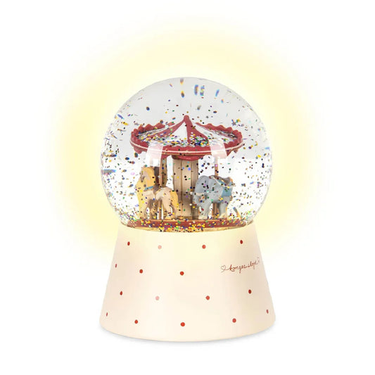 Konges Sløjd - Schneekugel mit Glitzer & Licht PRE ORDER