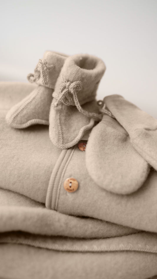 Engel Natur Wolloverall aus 100 % Merinowollein Sand Beige NEW IN