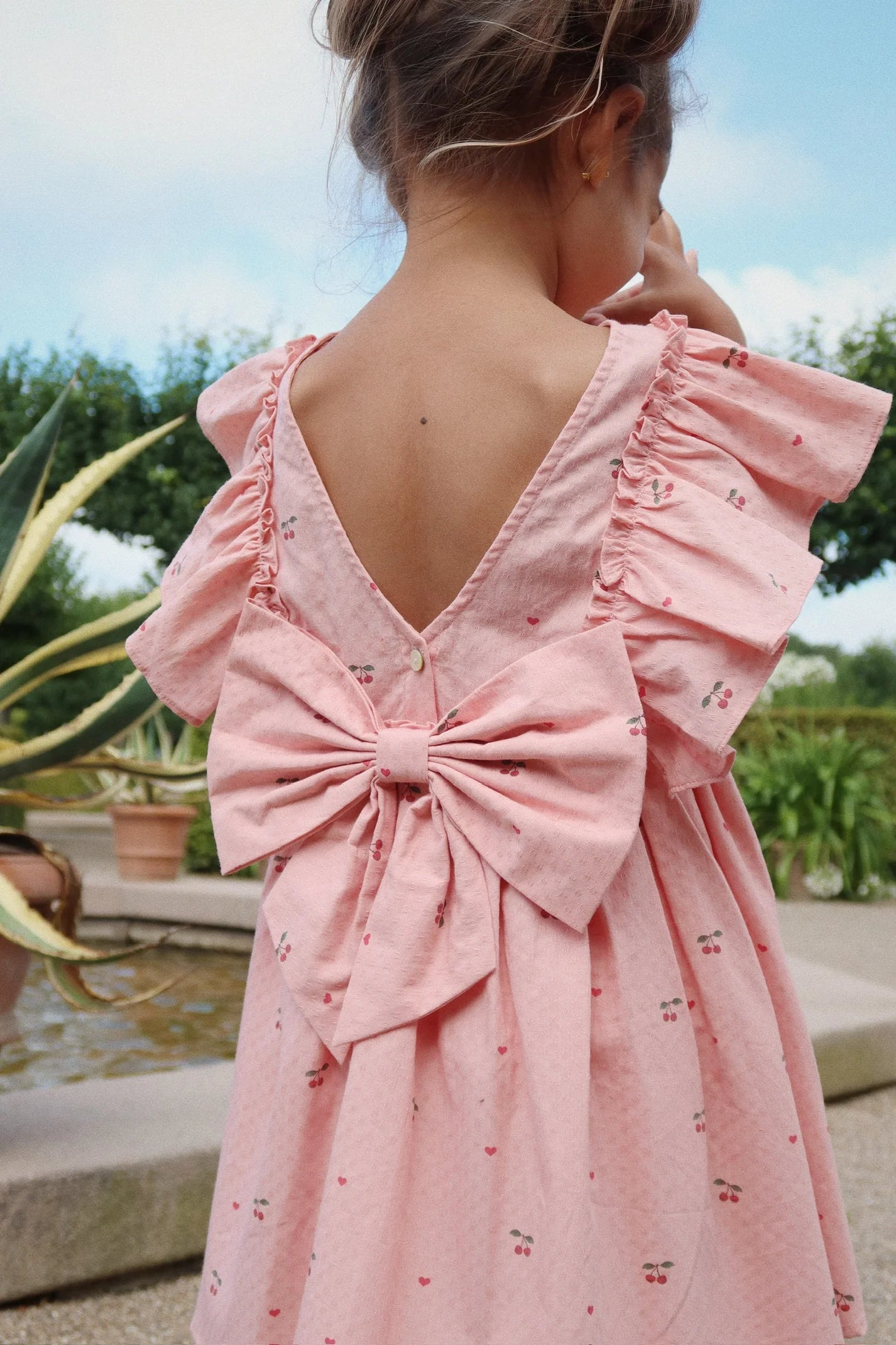 Konges Sløjd - Evia Bow Kleid mit kleinen Kirschen