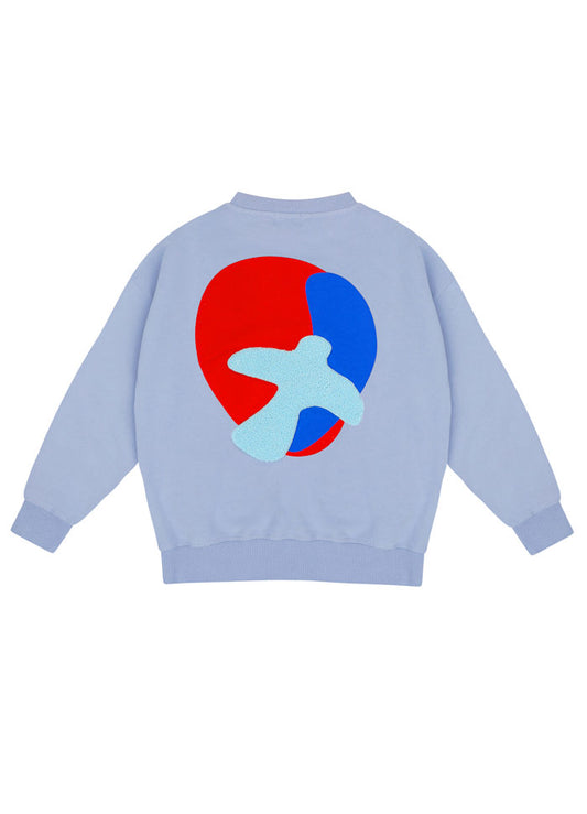 Jenest - Bird Sweatshirt in Deep Blue aus 100 % Biobaumwolle