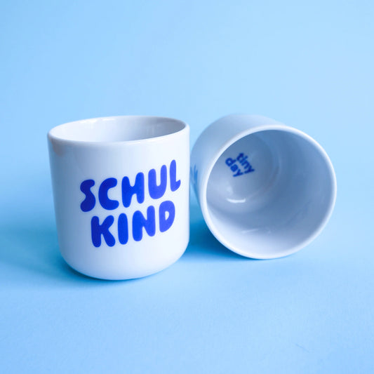 Tinyday - Schulkind Becher Porzellan in Blau