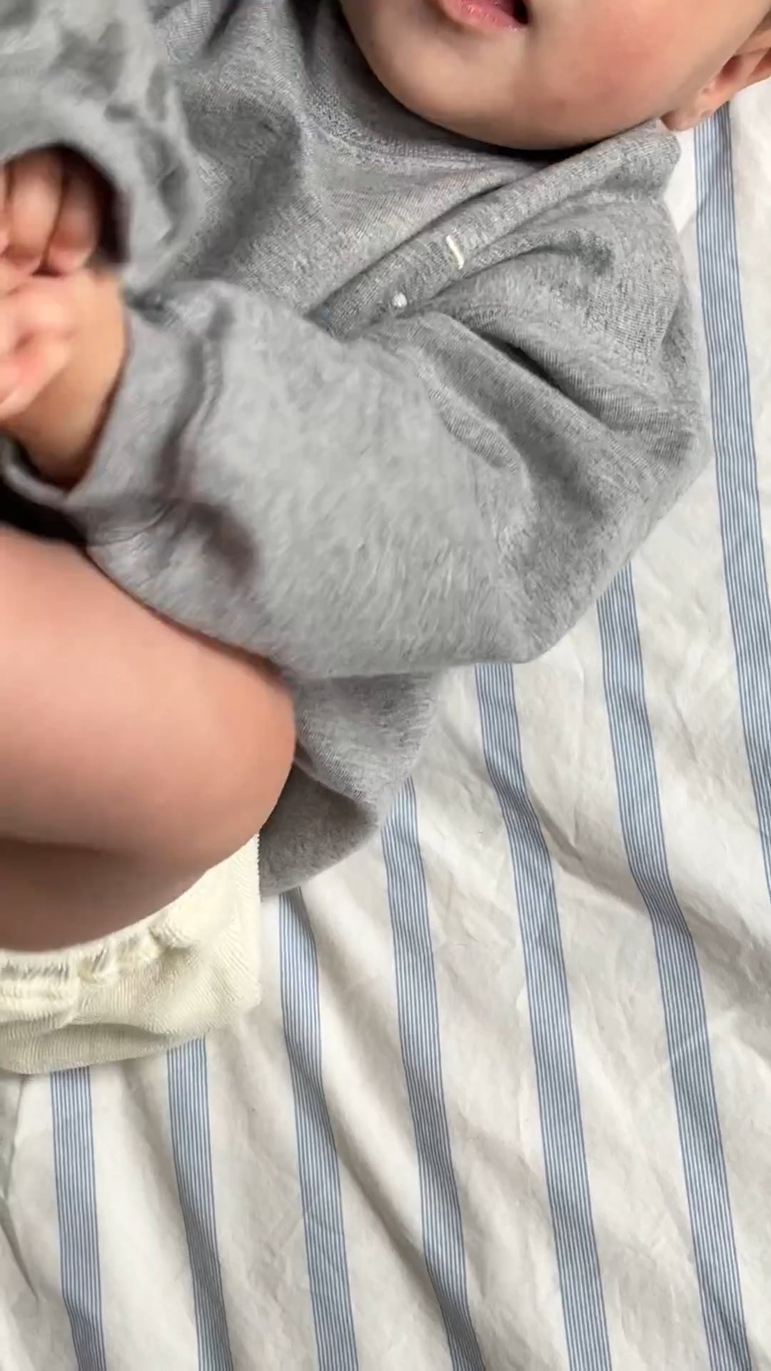 Gray Label Sweater - Baby Dropped Shoulder in Blue Grey