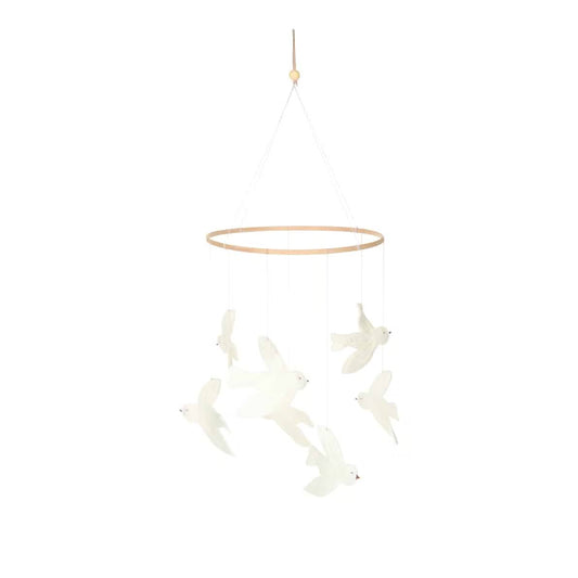 Nanami - Mobile Vogel in off white