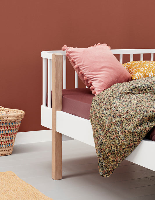 Oliver Furniture Wood Junior Bettsofa - Weiß/ Eiche