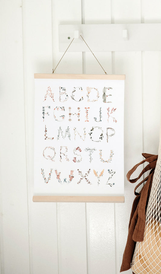 Mushie Poster Alphabet - Poster Alphabet